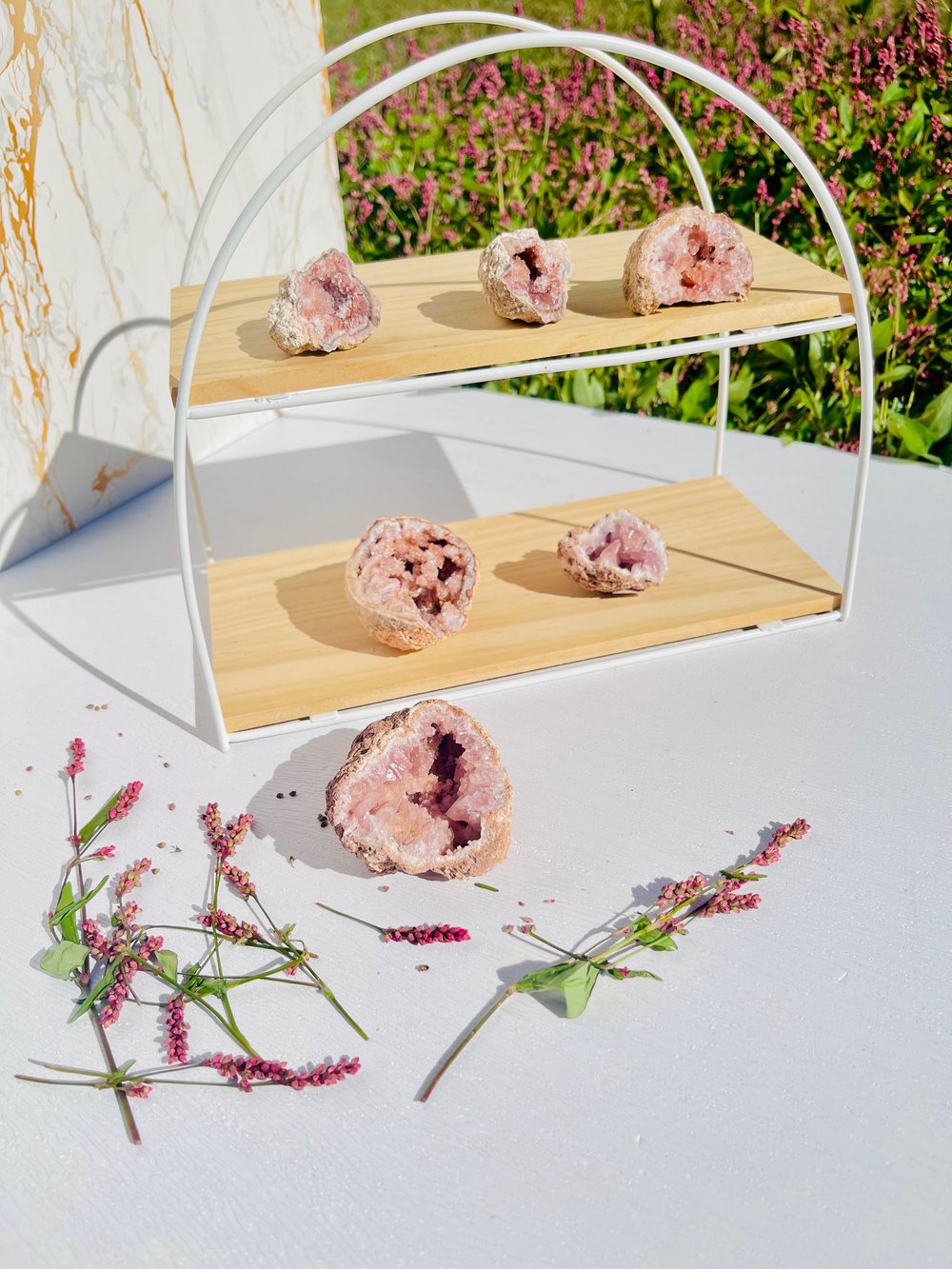 Image of Pink Amethyst Geodes