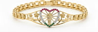 Image 3 of 14k EP Women’s heart bracelet 