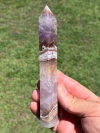 Image 9 of Large Lace Agate with Amethyst Generator #2555