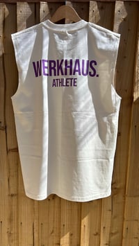 Boy vest - Cream and purple