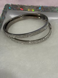 silver bangles 