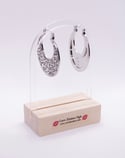 Crave Leopard Silver Hoops