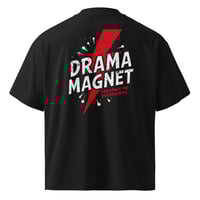 Image 1 of Drama Magnet - Premium Oversized High Neck Tee