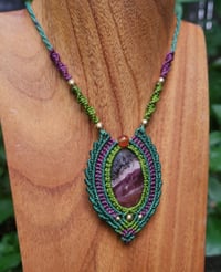 Image 2 of Cobalto Calciteb+ Carnelian Bead