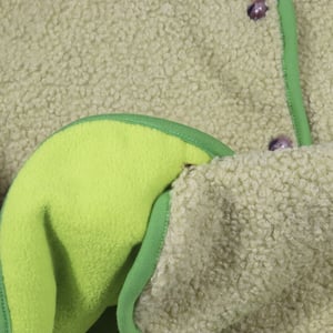Image of Double fleece cardigan - Matcha