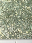 Marbled Paper Slate & Lemon Fabriano Accademia - 1/2 sheets