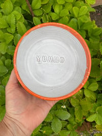 Image 1 of 'Yummo' Bowl Yellow Rim