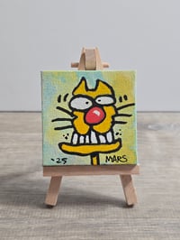 Image 3 of Spe 1 2.5x2.5 Inch Original Painting by Joey Mars 