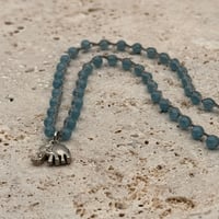 Image 1 of Blue Quartz Elephant Necklace