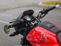 Image 5 of NAVi 110 Venom Cafe Black Fairing Windshield