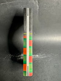Image 4 of Carbon Fiber & 3D Resin GLOW Segmented Knife Scales