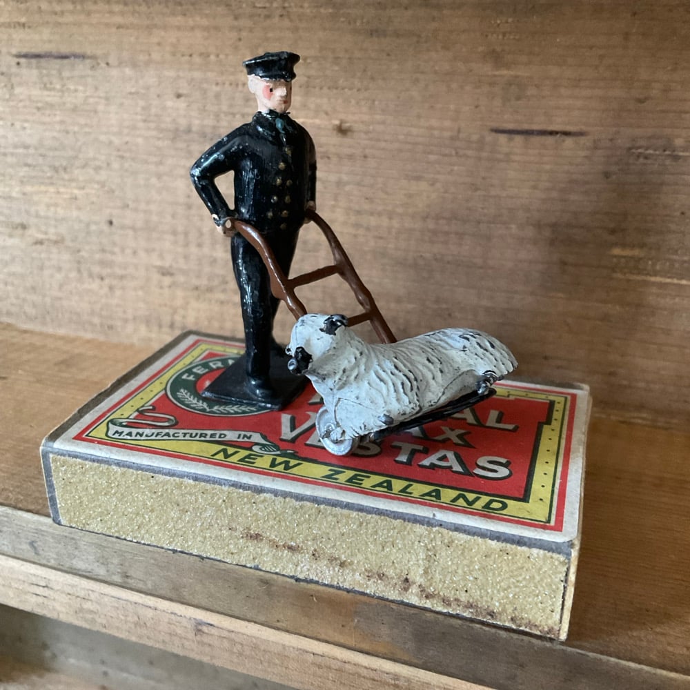 Image of Delivery Guy,Sheep & Vesta Box