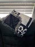 Cow Print Sublimation Throw Blanket 