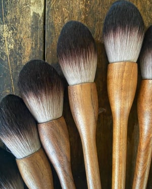 Image of Walnut Wood Face Mask Brush 