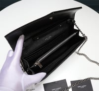 Image 3 of Black/ Silver Chain Crossbody 