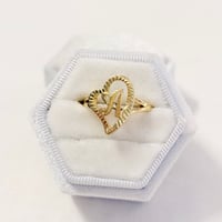 Image 1 of initial Heart Ring  