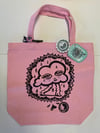 Pink Storm Damage Canvas tote