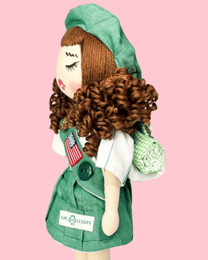 Image of RESERVED FOR DINITSA GIRL SCOUT SMALL ART DOLL 