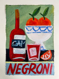 Negroni on mint green 