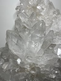 Image 17 of Large Double Sided Clear Quartz Points Cluster Statement Piece | Brazil #2053