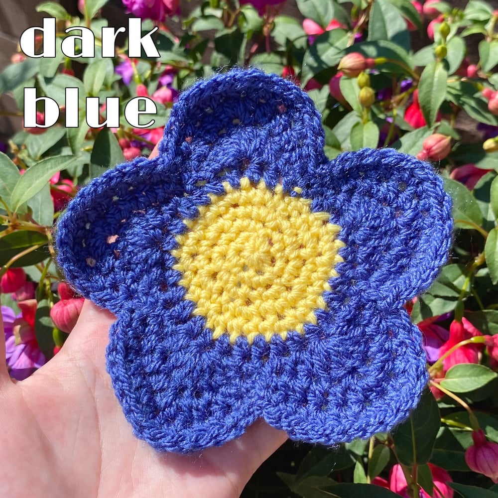 Image of Crochet Flower Coaster (summer colours)