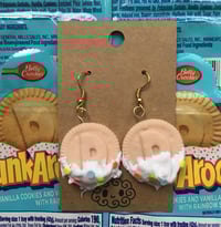 Image 1 of Dipped Cookie Inspired Polymer Clay Earrings