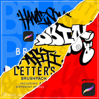 Graffiti Brush packs - MEGA PACK/THROW UP PACK/LETTERS PACK