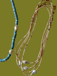 Image 1 of Pink keshi necklace