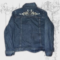 Image 2 of (m) embroidered “Partylite” Jean jacket 