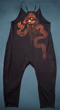 Image 2 of “TURN YOU TO STONE” CUSTOM BLEACH PAINTES BAGGY JUMPER XL