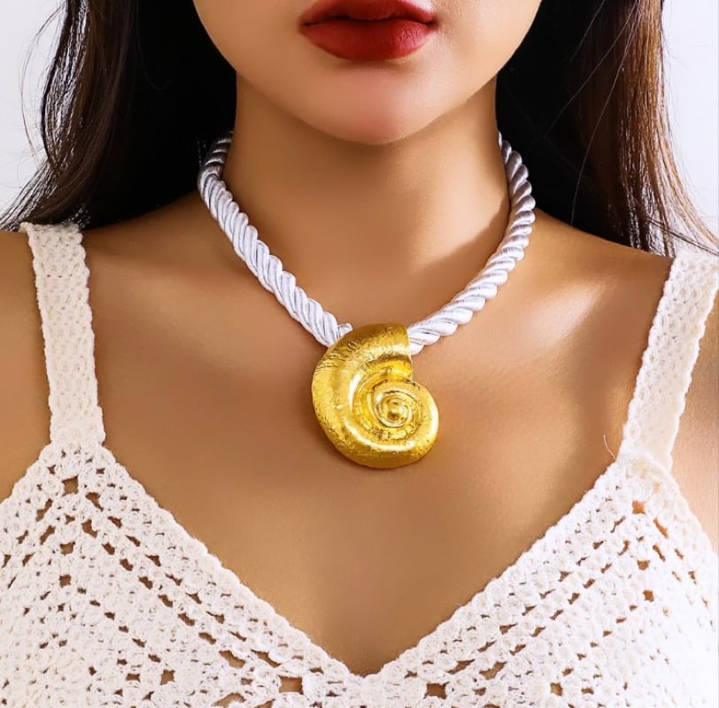 Image of Shell & Rope necklace 