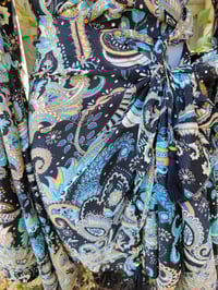 Image 3 of Pefkos co ord sarong set Jade and Gold