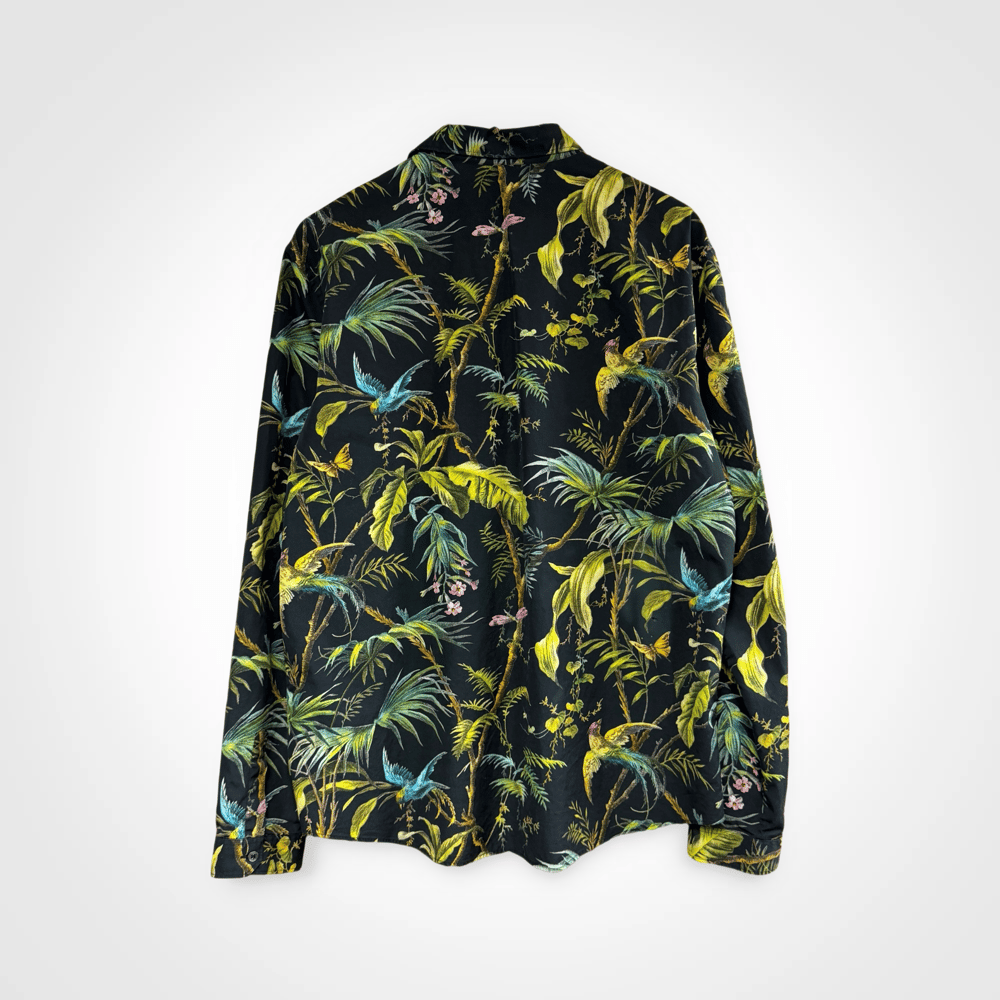 Image of Gucci Black Tropical Button Up Shirt