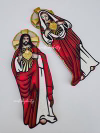 Image 2 of Sagrado Corazon de Jesus y Maria Full Body SVG Bundle 