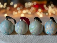 Image 1 of Marbled Ornaments - Yuletide