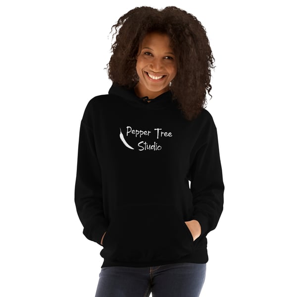 Image of Pepper Tree Studio Hoodie - Unisex (White Print)