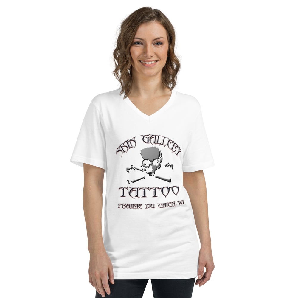 Unisex Short Sleeve V-Neck T-Shirt