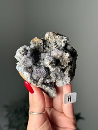 Image 1 of FAIRY HOLES POCKET CUBIC FLUORITE -LADY ANNABELLA MINE UK- H