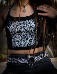 Image 1 of Tekno Priestess Cropped Top