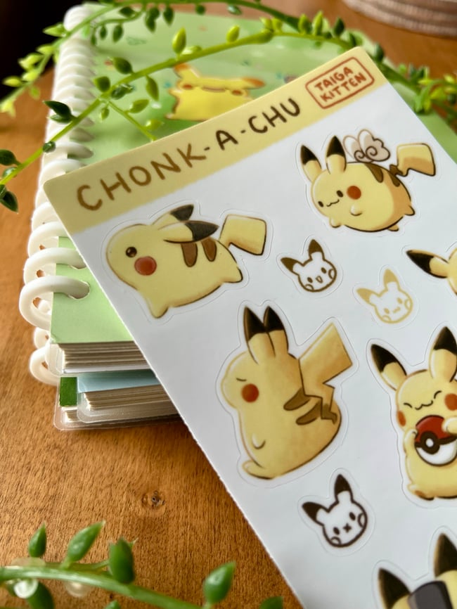 Chonk-a-chu Sticker Sheet