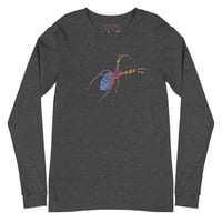 Image 18 of Long Sleeve Tee (Adult M/F) - Spider Rainbow Glow