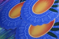 Image 5 of Tropical Mango Sticker With Hand-Drawn Pattern 🥭🌿