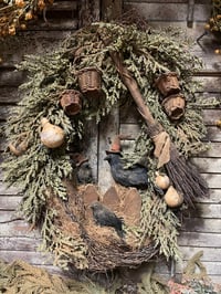 Image 1 of #8.. Olde Winters Keeper ~ Wreath ~ Crows~