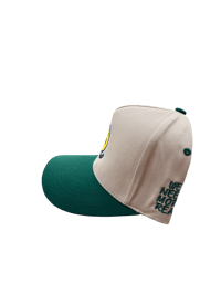 Image 2 of green and cream SnapBack 