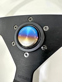 Image 1 of Titanium Diamond Carbon Black Steering bolts.