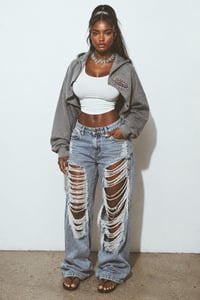 r groovy cropped bolero hoodie 