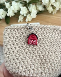 Image 4 of Red Barn Stitch Markers 