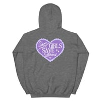 Image 17 of HOT GIRLS HAVE HEART HOODIE - PURPLE
