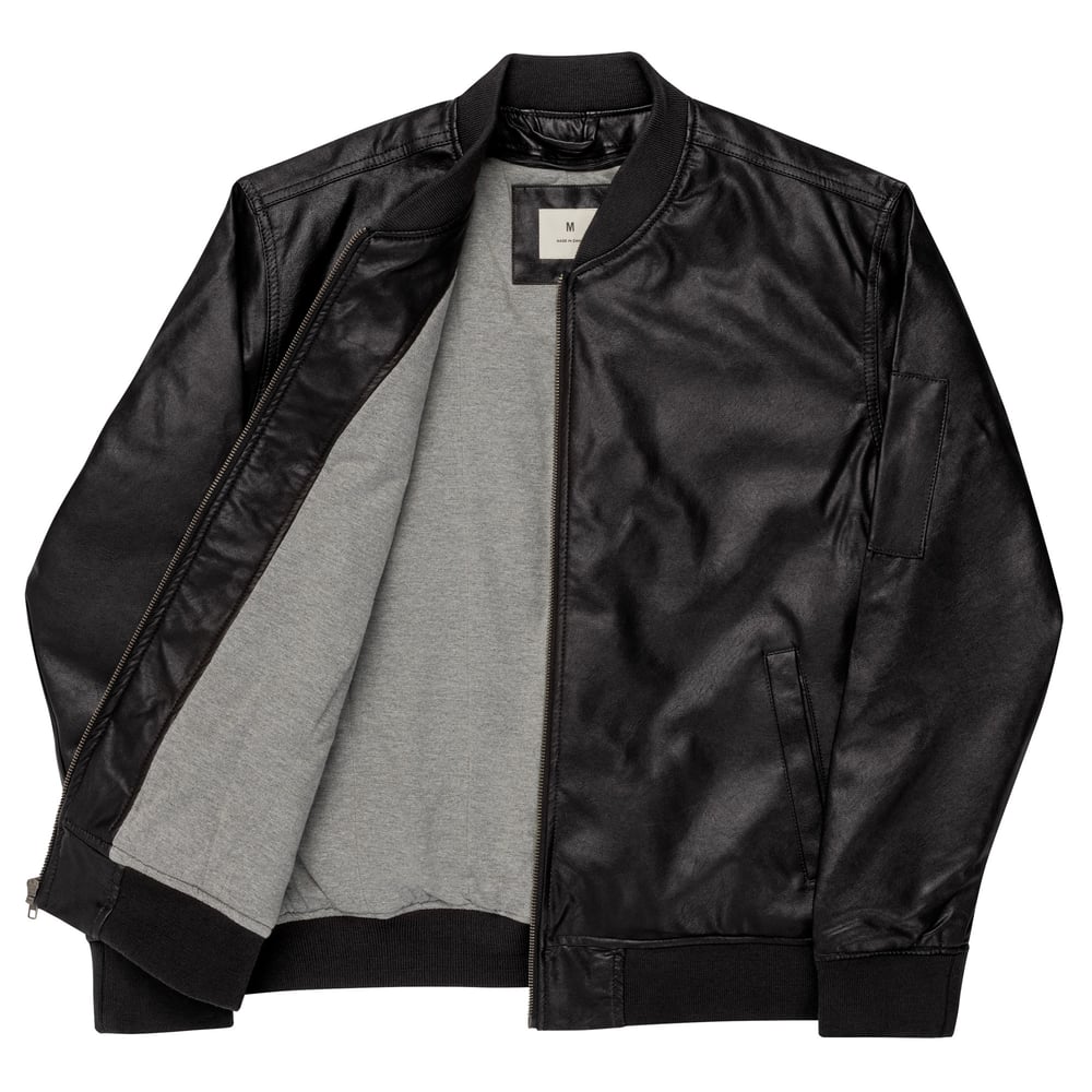 ZEN EXP - Sage Roll Leather Bomber Jacket