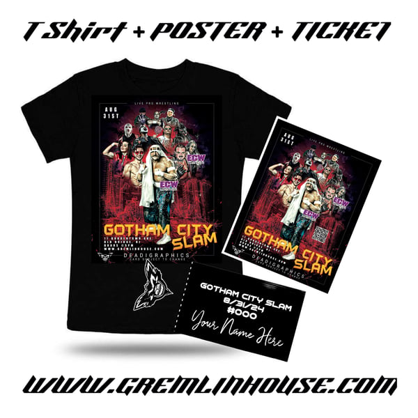 Image of “Star Treatment” Sabu Gremlin TShirt & Ticket Bundle